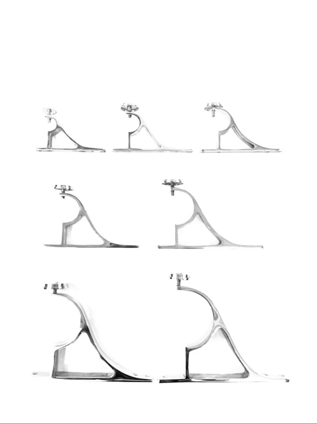 10cm Projection End Bracket, Solid End Bracket For Curtain Pole
