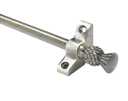 13 x Antique Brass 3/8" x 28" Stair Rods With Thistle Finial