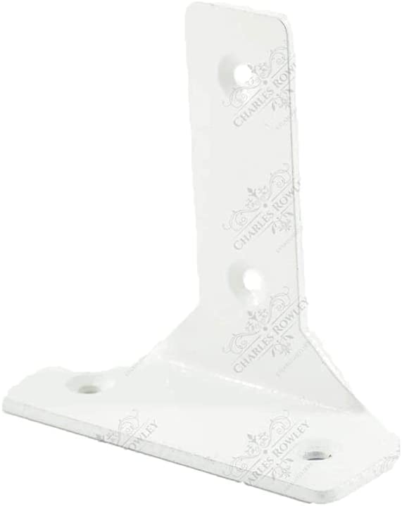 White T-Centre Bracket Pack of 20 - Curtain Rod Holder Strong And Durable Bracket