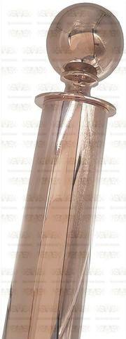 Designing Rose Gold Finish With 24 Carat Gold Plated Brass Pole Set 19mm