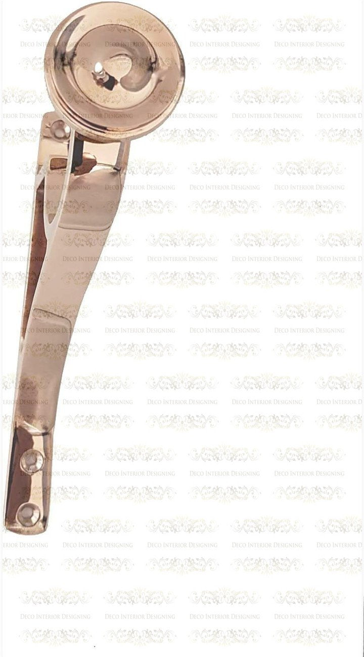 Designing Rose Gold Finish With 24 Carat Gold Plated Brass Pole Set 19mm