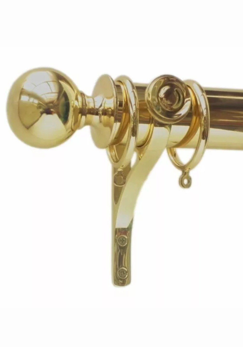 Brass Pole Set / 1.5 meters long, - All Diameters / All Finishes