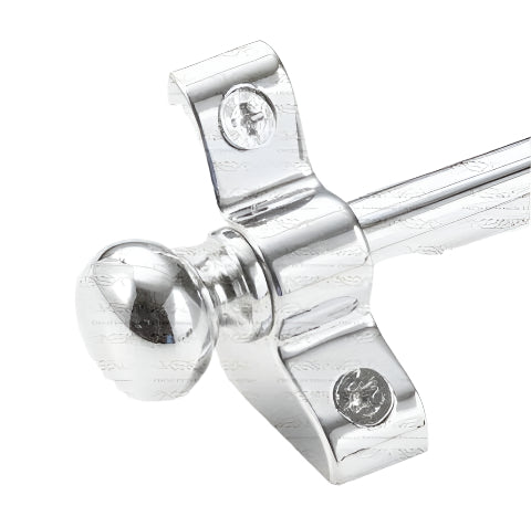 13 x Polished Chrome 3/8" x 28" Stair Rods With Knob Finials