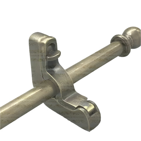 1 x Stair Rod 3/8" x 29" Antique Brass With Hinged Brackets