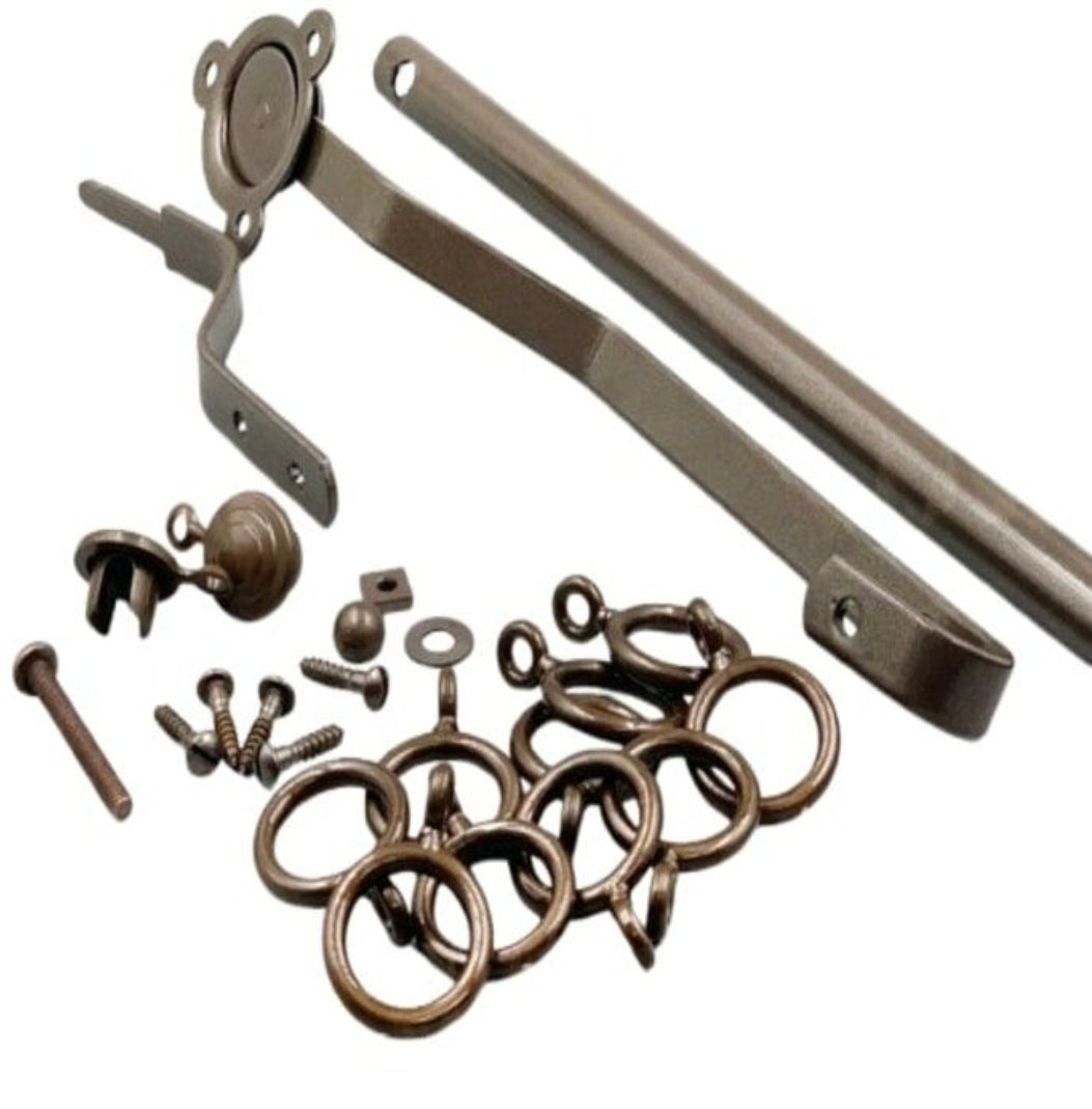 Rising Portiere Rod Bronze, Strong And Durable Portiere Rod (106cm)