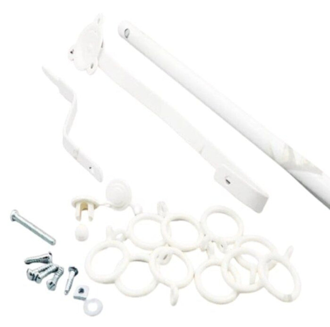 Rising Portiere Rod White, Strong And Durable Portiere Rod (106cm)