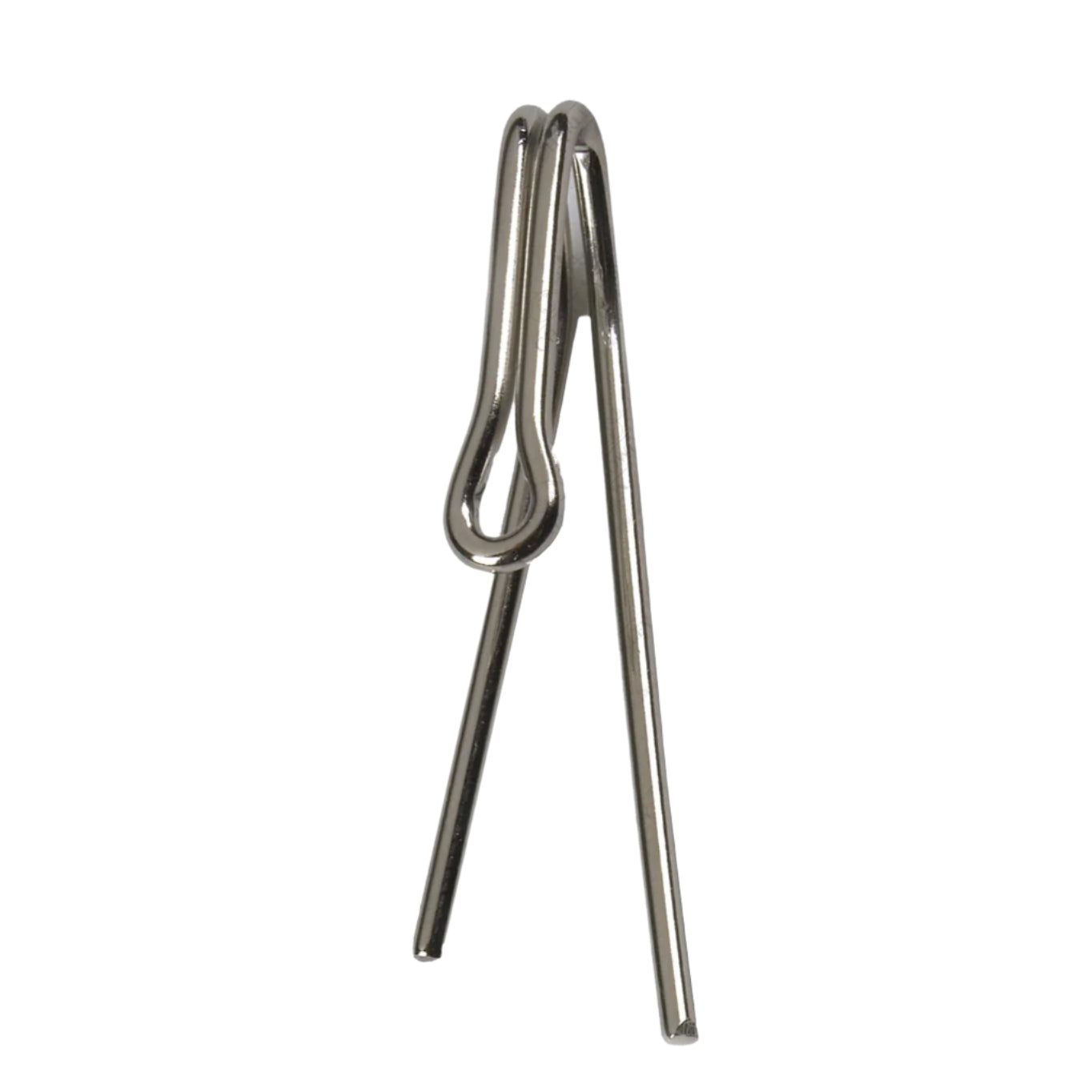Pack Of 100 Pinch Pleat Hooks 421, Nickel Plate Solid Wire Hooks