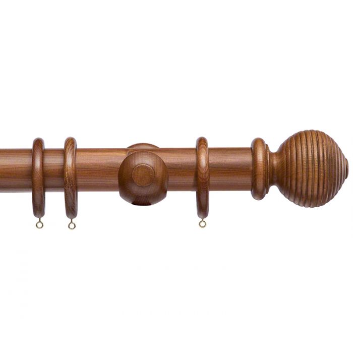 50mm Beehive Wooden Curtain Pole set