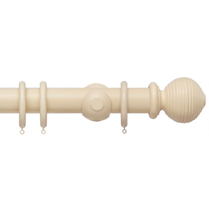 50mm Beehive Wooden Curtain Pole set
