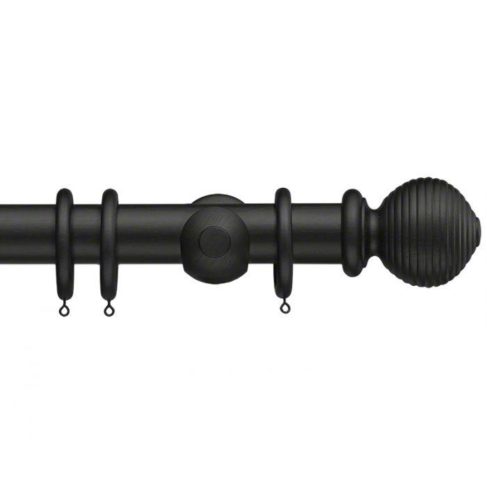 50mm Beehive Wooden Curtain Pole set
