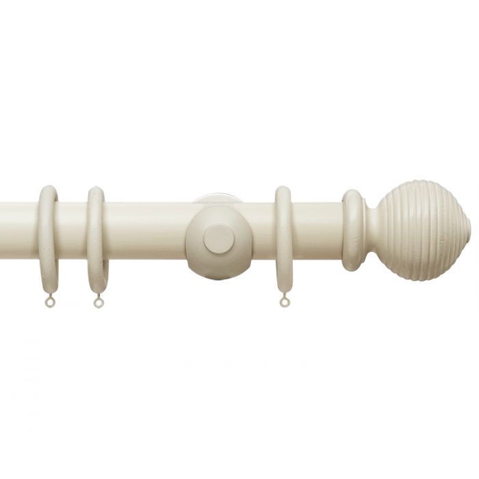 50mm Beehive Wooden Curtain Pole set
