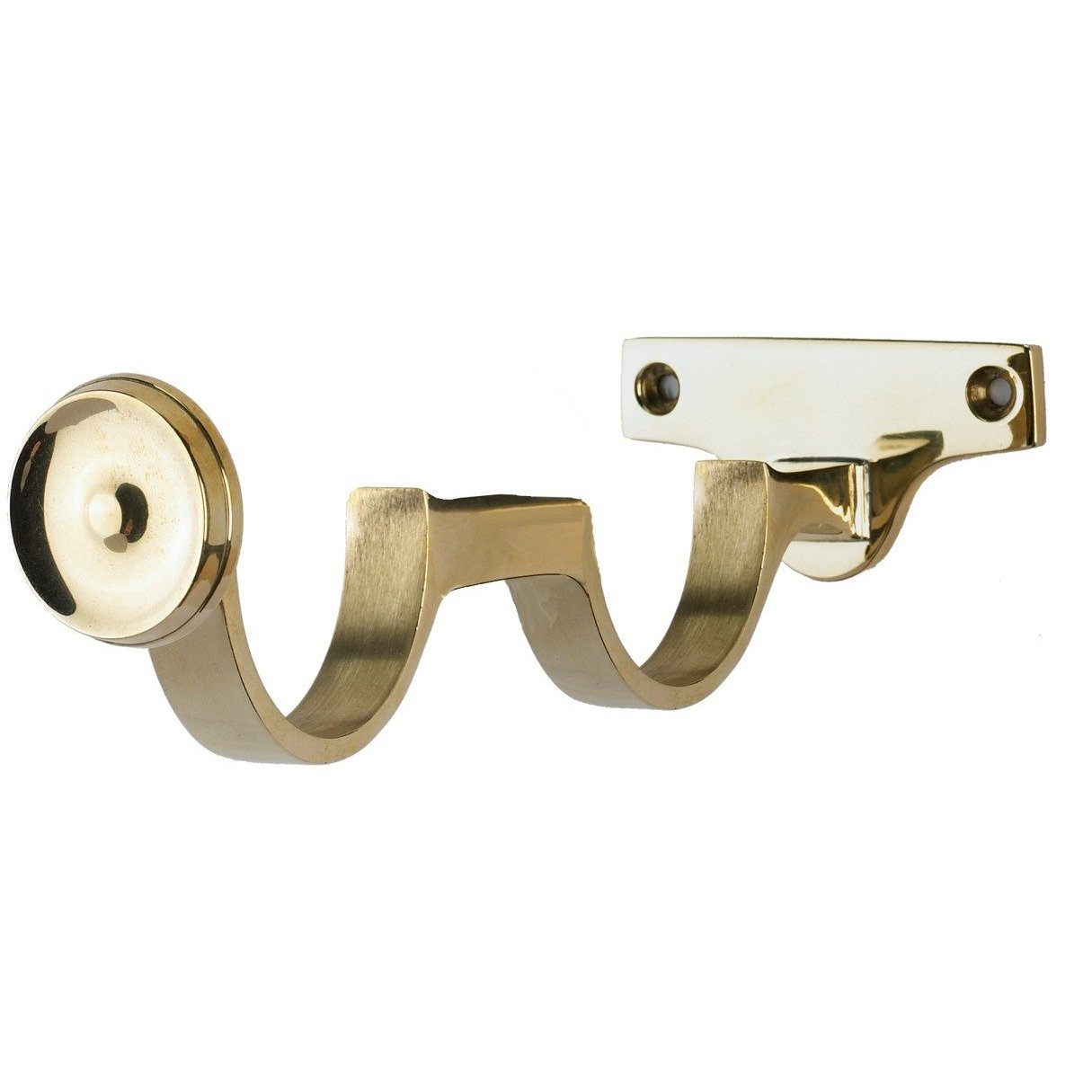 Double Cup Centre Bracket For Curtain Pole Strong Bracket