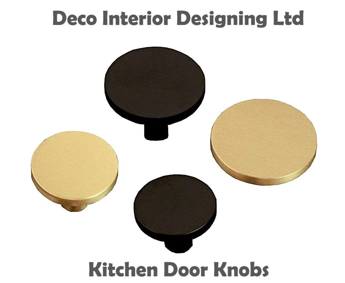 SOLID BRASS Kitchen Door Knobs 25mm & 32mm
