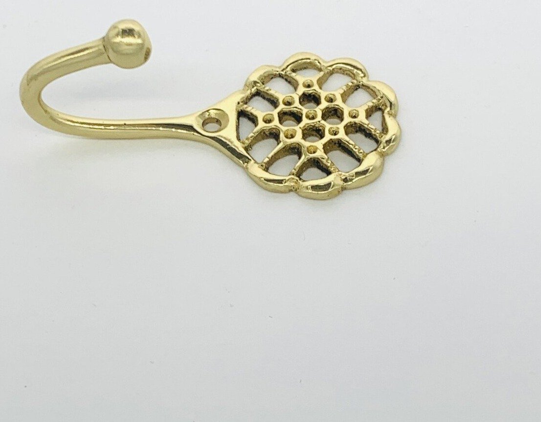 Brass Polished Hook Strong And Durable Quality Brass Hook