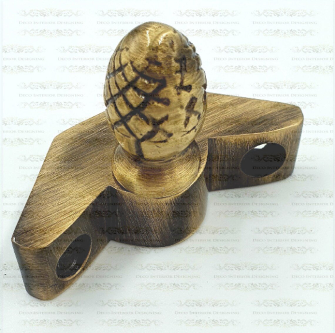 Antique Brass Stair Rod Pineapple Finial