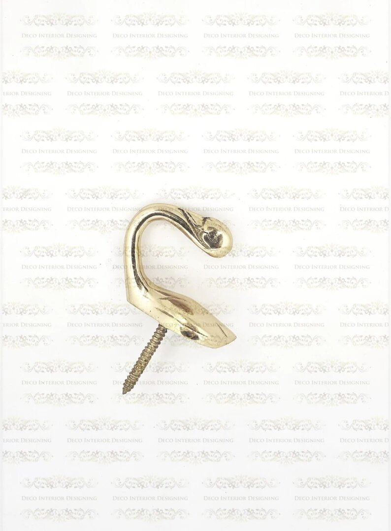 Brass Hook High Quality Unique Style Polished Brass Hook