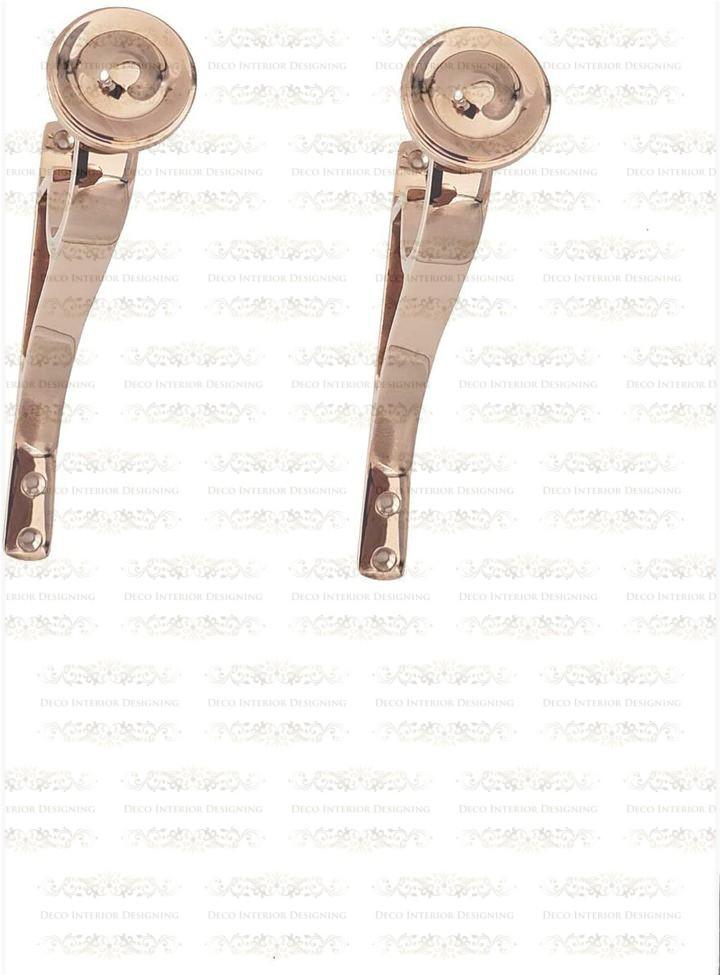 Designing Rose Gold Finish With 24 Carat Gold Plated Brass Pole Set 19mm