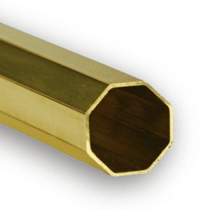 Octagonal Brass Tubes Polisehd and Satin Brass