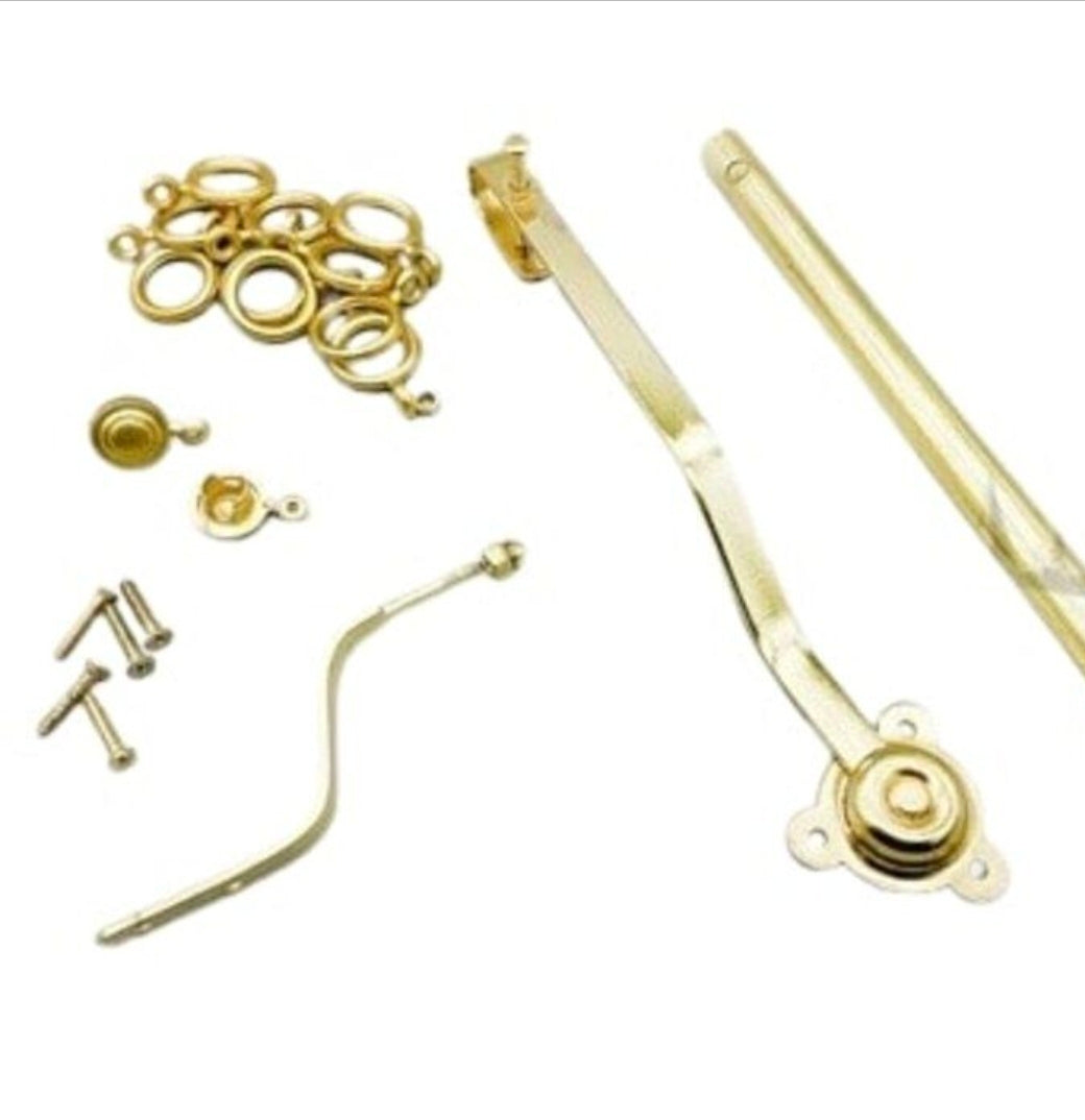 Portiere Rod Brass Plated Finish 1070mm long
