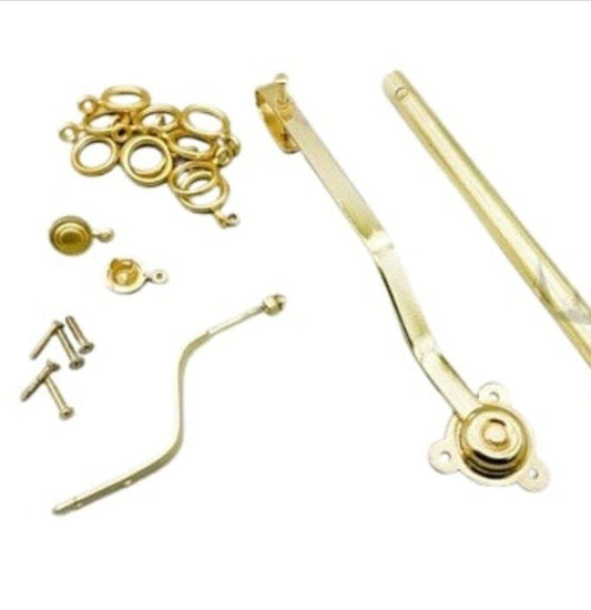 Portiere Rod Brass Plated Finish 1070mm long