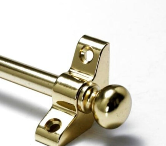 13 x Satin Brass 3/8" x 28" Stair Rods With Knob Finial