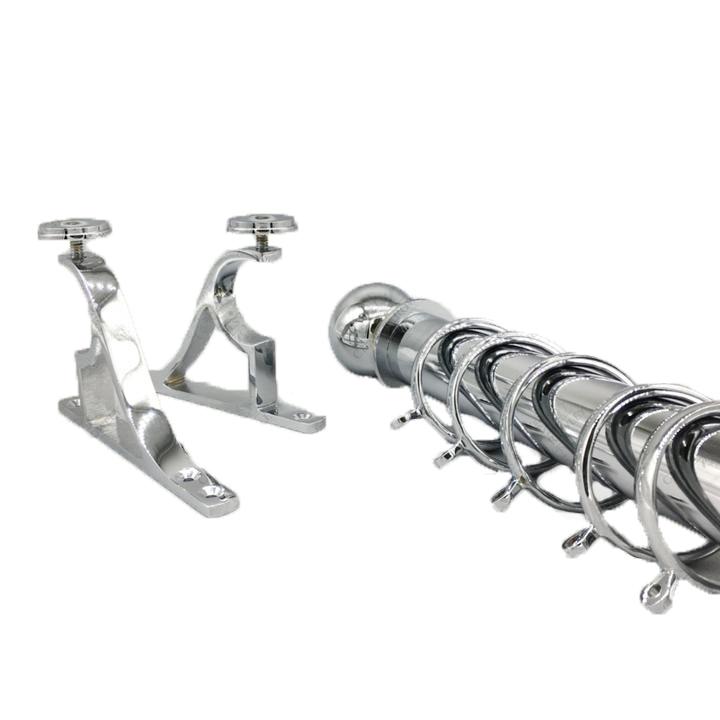 Brass Pole Set (25mm Diameter), Strong Curtain Pole Set