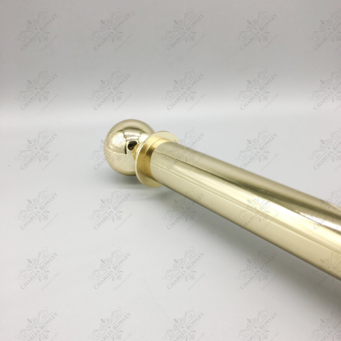 Stainless Steel Pole Set Solid And Strong Brass Plated Pole Set Curtain Pole (50mm)