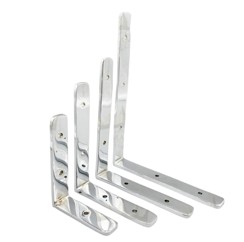 Solid Brass L Shape Shelf Brackets Wall Mounted Shelve Brackets