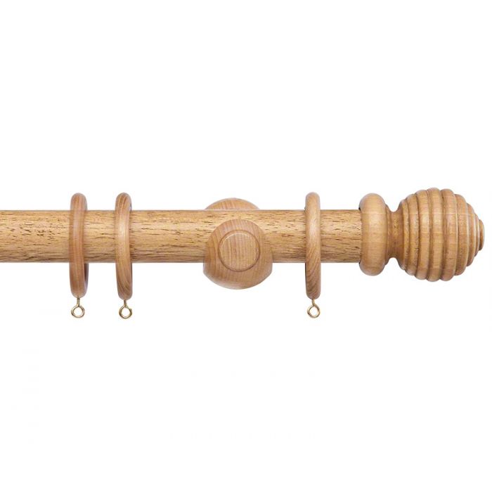 50mm Oriental Wooden Curtain Pole set