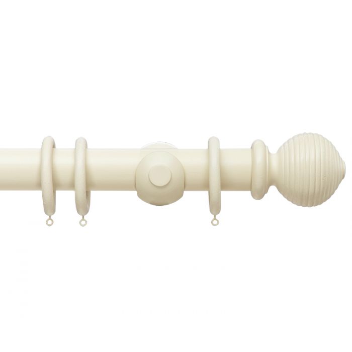 50mm Beehive Wooden Curtain Pole set