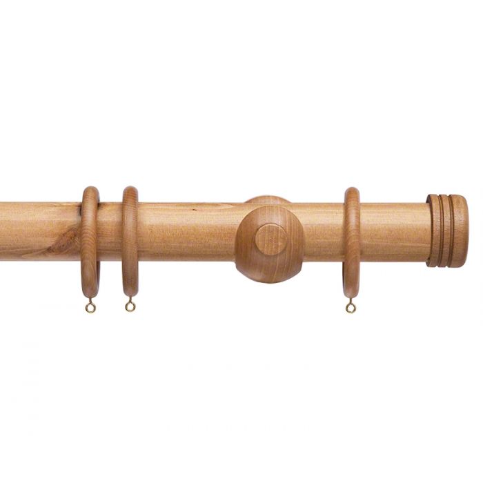 50mm Wooden Curtain Pole set