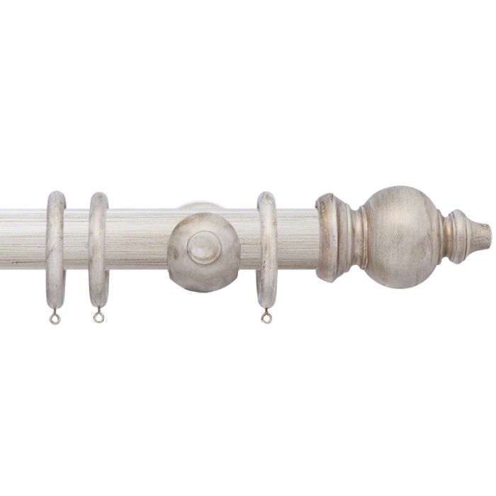 50mm Oriental Wooden Curtain Pole set
