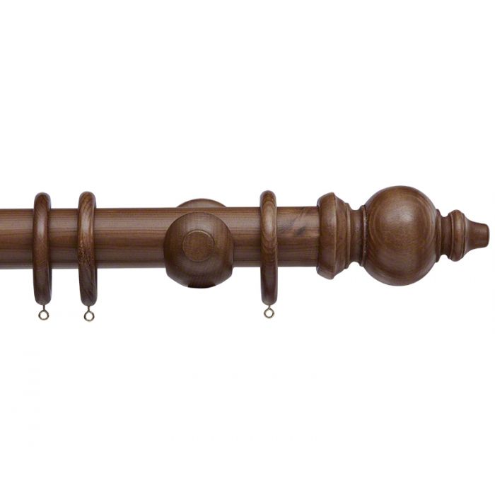 50mm Oriental Wooden Curtain Pole set