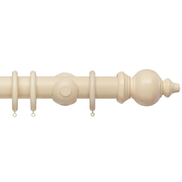 50mm Oriental Wooden Curtain Pole set