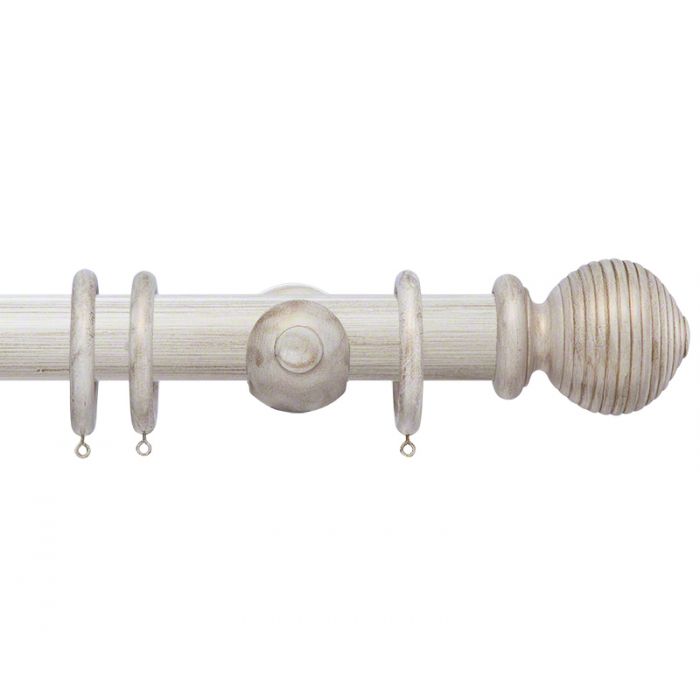 50mm Beehive Wooden Curtain Pole set