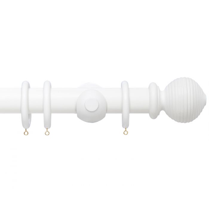 50mm Beehive Wooden Curtain Pole set